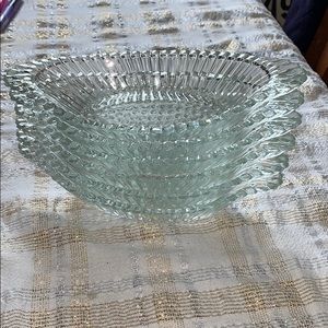 Vintage Jeanette Glass Banana Split Boats Dishes